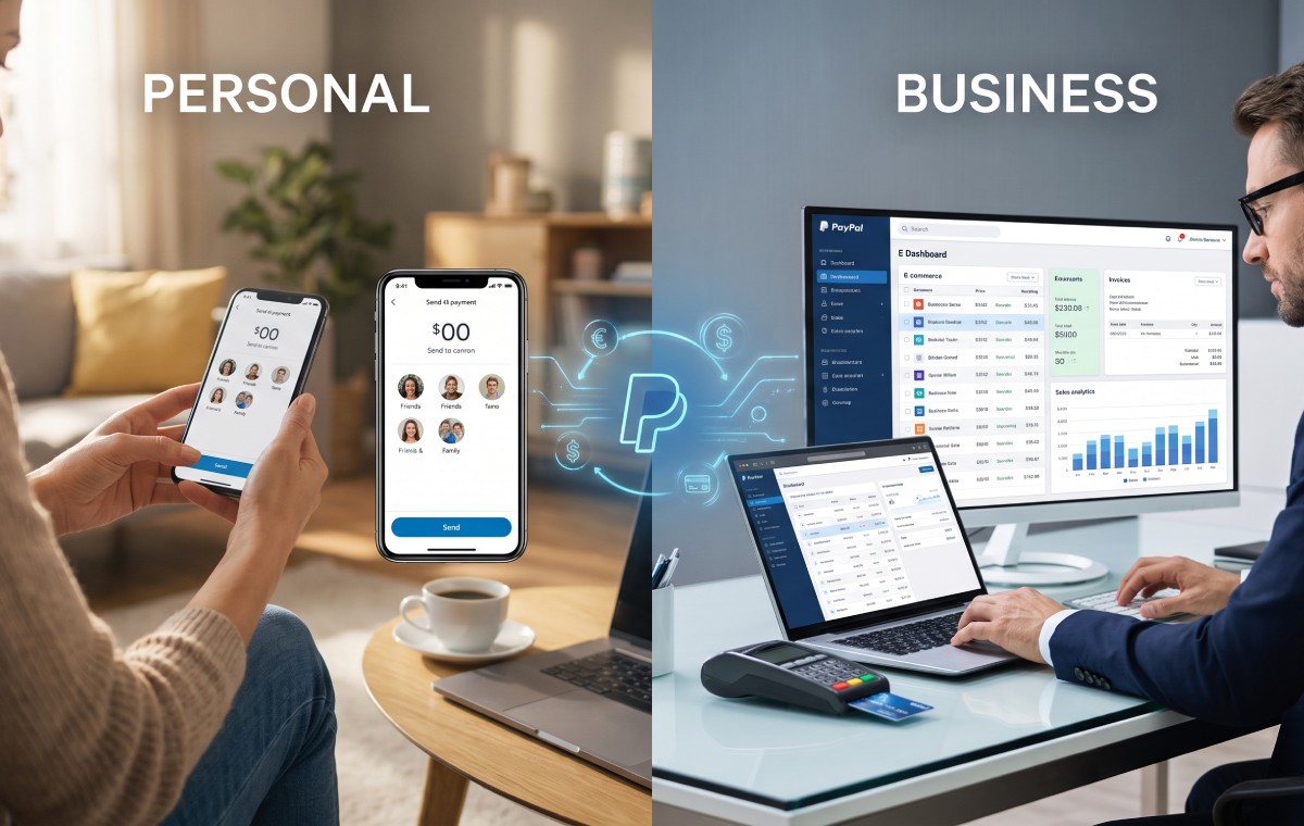 تفاوت حساب Personal و Business پی پال