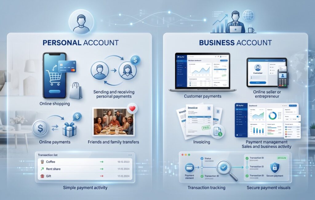 حساب Business پی پال